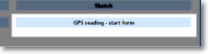From Add Item in Template Maintenance select the GPS reading - start form button shown here.
