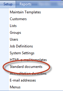 Standard documents